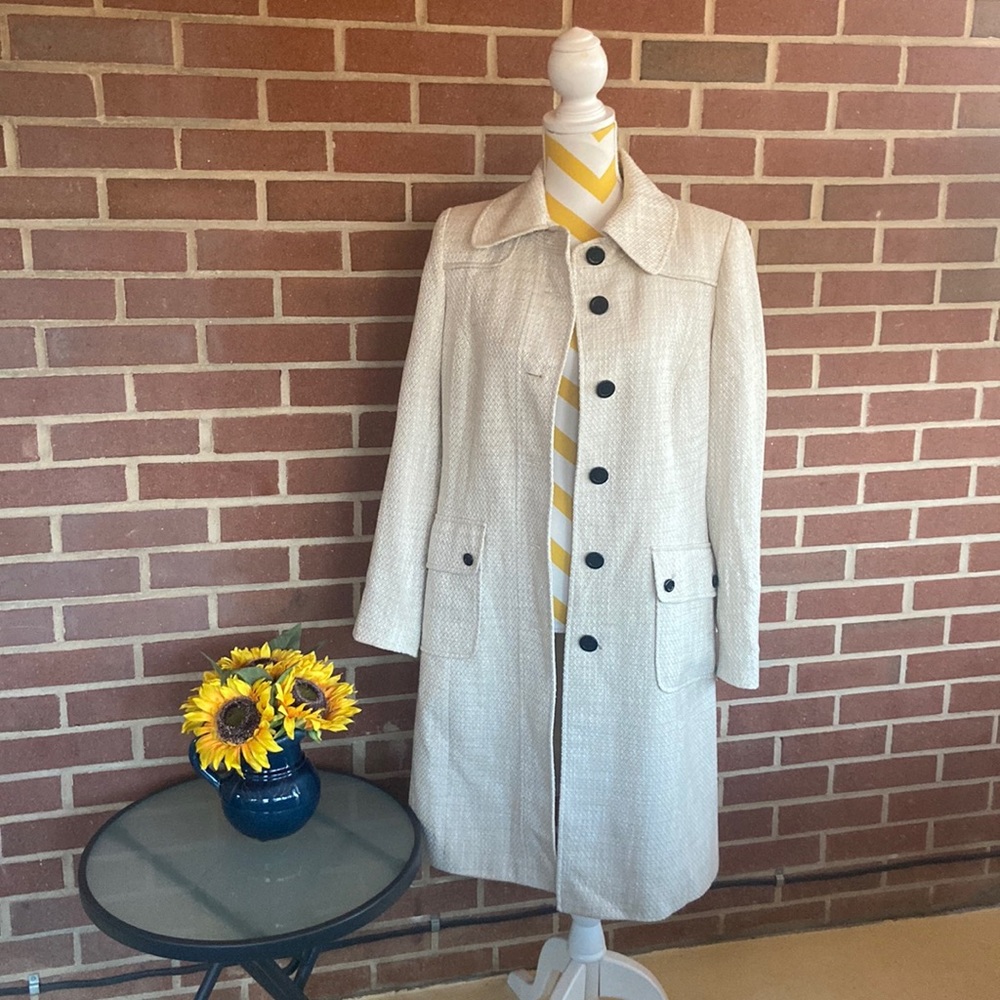 Tailored Tweed Dress Coat